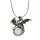 Pterodactyl Crystal Pendant Circle Chain Necklace