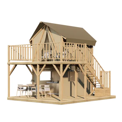 2 Story Glamping Outdoor Camping Tent