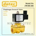 2W200-20S G3/4" 2 Way Brass Solenoid Valve Water 12VDC 220VAC