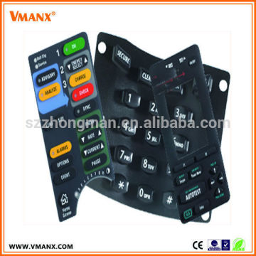 rubber silicone key cover remote control membrane keypad