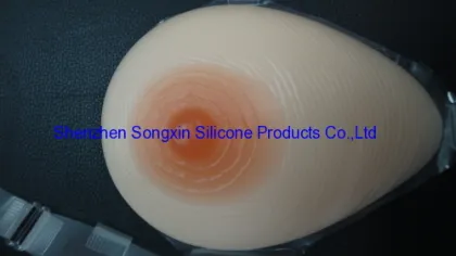 Ladies Drop-shaped Natural Silicone Breast Form Nude Fake Breast 