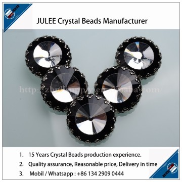 Fantastic metal crystal button for women garments wedding dress