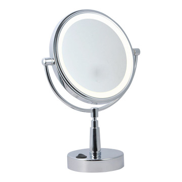 Miroir de table éclairé double face