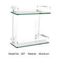 Wall Mounted 2 Tier Aluminum Bathroom Shower Shelf