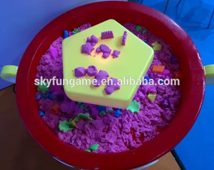 DIY cute candy bear space sand table for kids