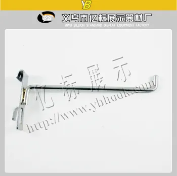 High Quality Supermarket Display Iron Wire Single Grid Hooks