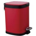 30L RED Stainless Steel Pedal bin