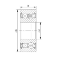 OW6205-2RS aller simple embrayage roulements