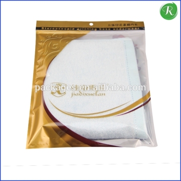 Accept custom PET+PE Plastic Zip clothing/underwear packaging bag