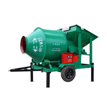 Electric rotating drum concrete mixer with fixing bucket