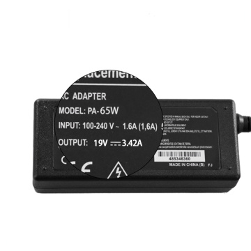 19v3.42A HP 65 W Adapter zasilający 4.8*1,7 mm