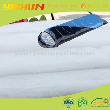 100% polyester thermal fabric wadding for sleeping bag