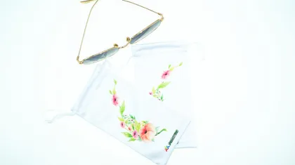 Ecology Full Color Microfiber Pouch w/Drawstring