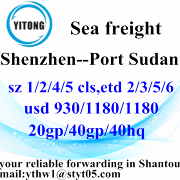 Shenzhen Container Shipping Service to Port Sudan