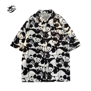 Hawaiian Resort Print Shorts and Shirt Set for Men