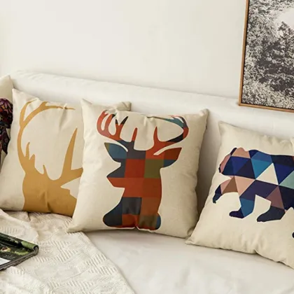 Animal Series Cotton Linen Pillow Cases