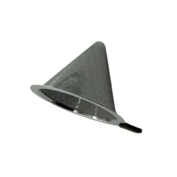 125mm Cone Shape Stainless Steel Coffee Strainer with 300 Mesh Filter