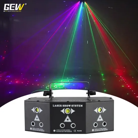 Professional DMX RGBW DJ Disco Projectors with 9 Eyes Strobe Laser Light for Bar KTV Club