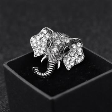 Wholesale Fashion Accessory Elephant Rhinestone Brooch Pin Fashion Vintage Elephant Rhinestone Brooch