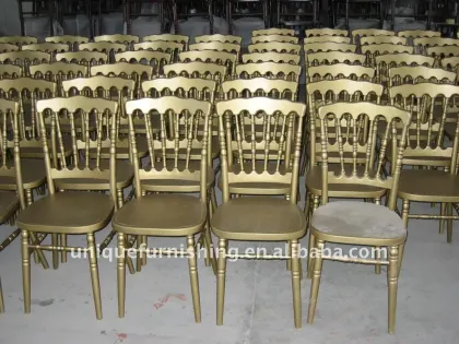 Gold Versailles Chair, Wooden Napoleon Chair