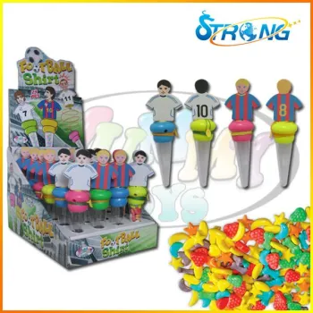 Football Shirt Catapult footballer Candy Toy