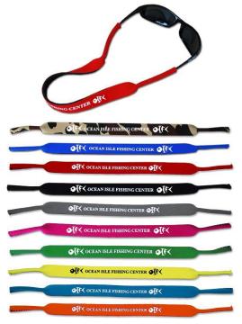 customerized promotion logo colorful neoprene sports eyewear strap