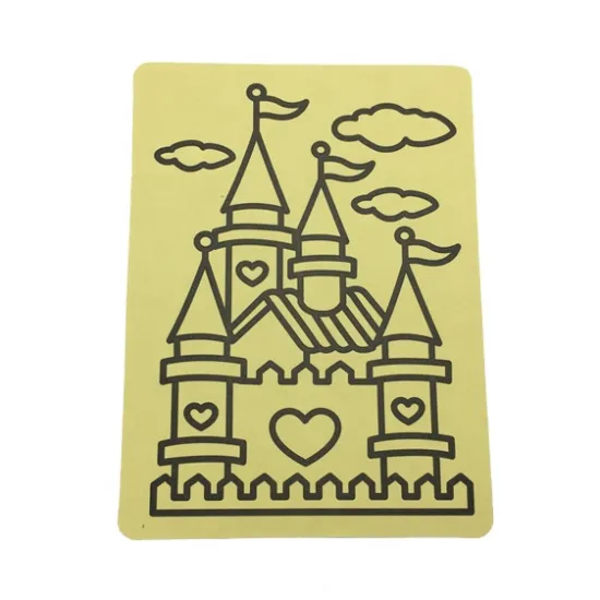 DIY Customizable Kids' Art Set: Painting Cards, Sand Art, Stickers, and Cartoon Style Paper Crafts for Unisex Creative Drawing Activities