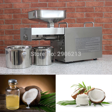 Stainless steel automatic home coconut oil press machine for coconut oil, cold coconut oil press machine