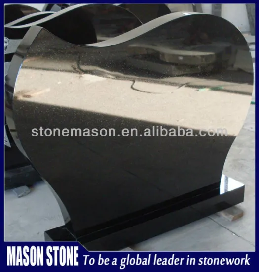 tombstone slab funeral cheap black granite