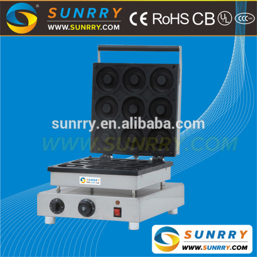 Commercial manual donut making machine maker for baking 9 mini donuts (SUNRRY SY-DN33F)