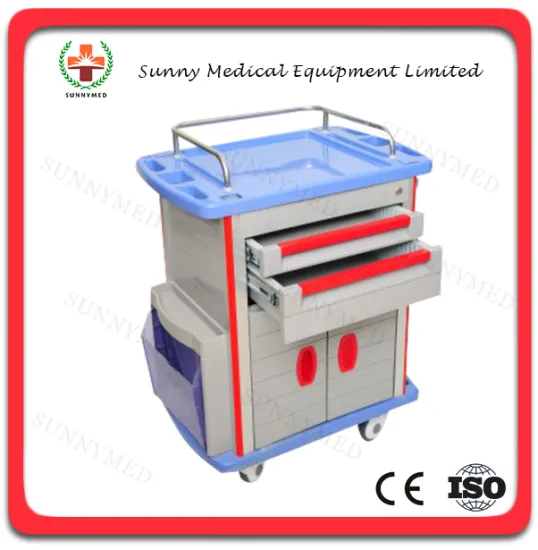 SY-R058 hospital use mobile cart Luxury Nursing cart