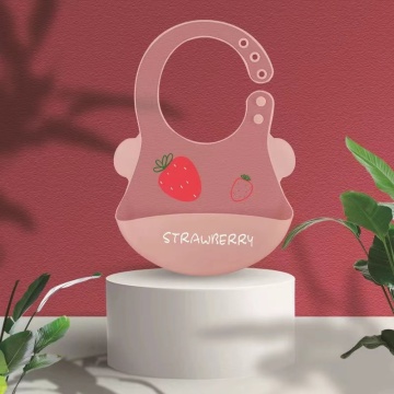Silicone Baby Bib New type Soft Translucent Feeding Silicone Baby Bib Factory
