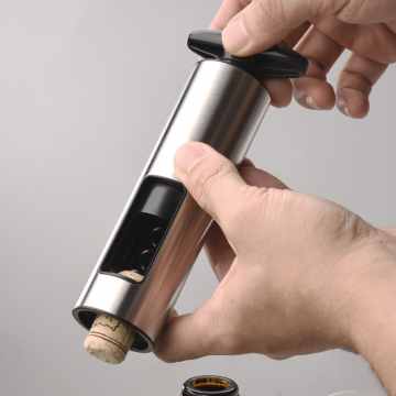 Wholesale Manual Silver Stainless Steel Wine Opener with Plastic Foil Cutter