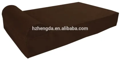 Serengeti Copper Rectangular Dog Bed with pillow