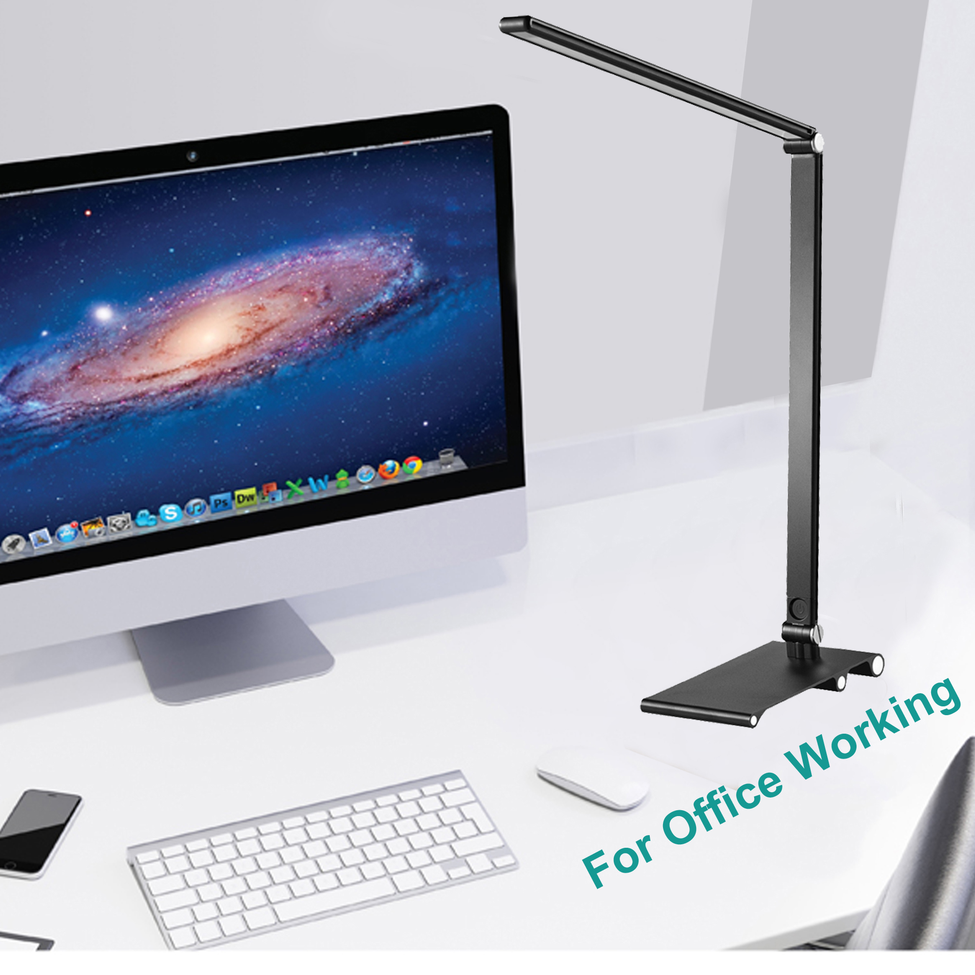 3 Brightness Full Aluminium Eye-Care Desk Lamp