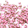 5 * 7mm Roze Cartoon Cup Cake Clay Slice Gesimuleerde Voedsel Hagelslag DIY Accessoires