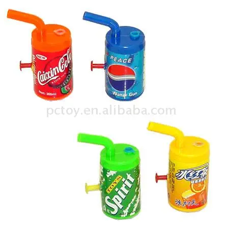 Water gun in drink bottle shape