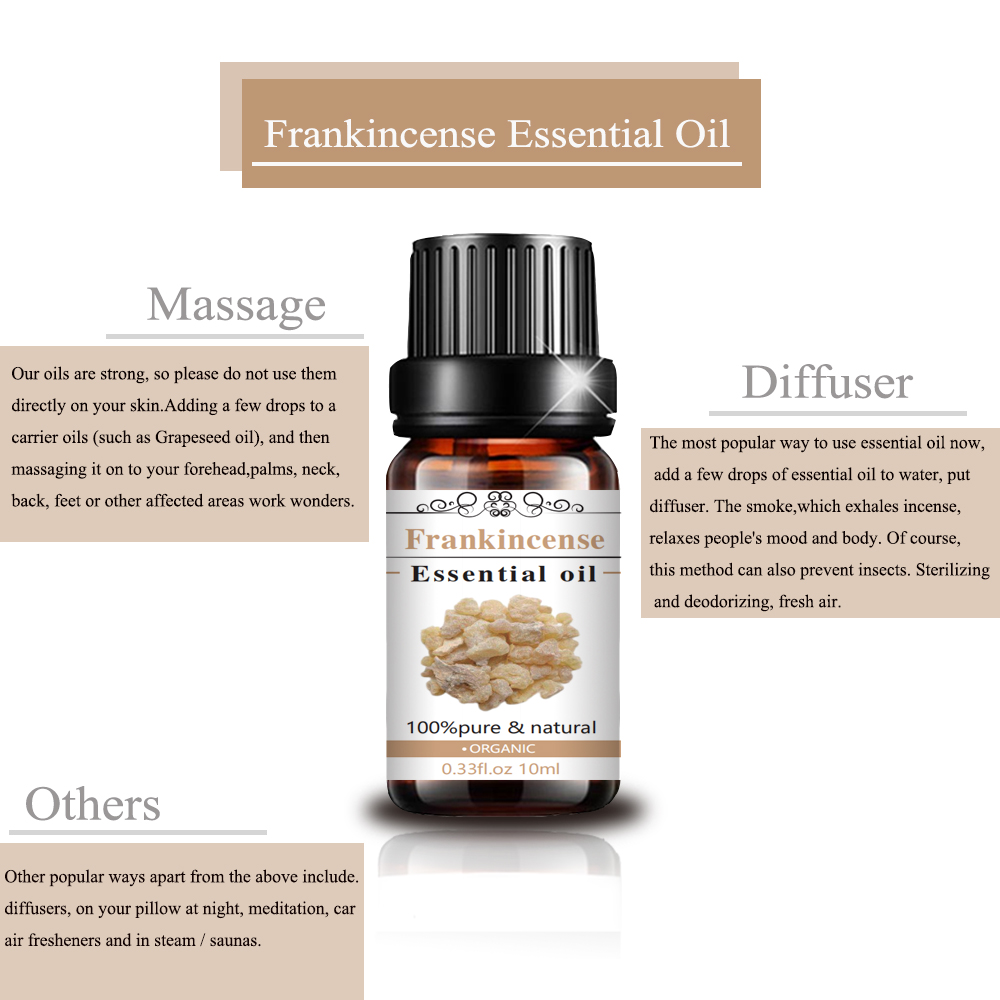 10 میلی لیتر 100 ٪ روغن Frankincense درجه خالص و درمانی