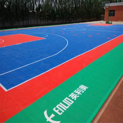 Double layer Basketball court tiles
