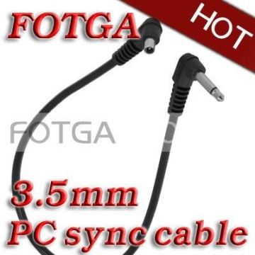 Fotga 3.5mm To Male Pc Sync Camera Remote Cord Cable For Dlsr Flash Trigger Receiver