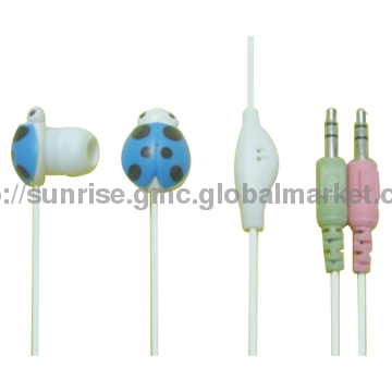 Portable Multimedia Earphone&Headset, In-ear Cartoon Earbuds