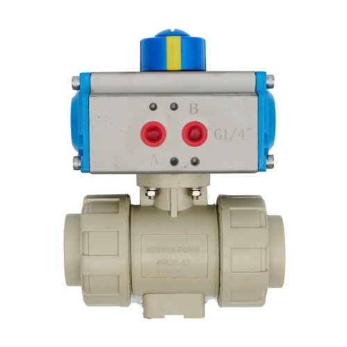 PPH Pneumatic Ball Valve DIN PN10