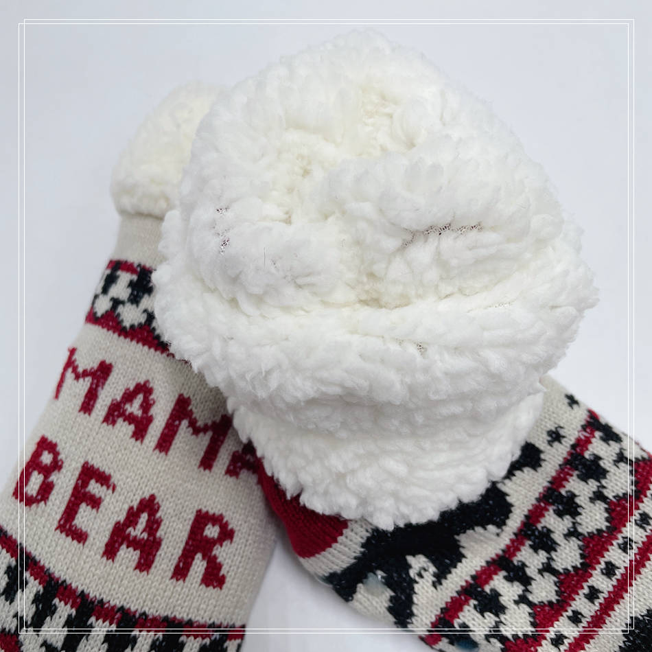 Mama Bear Slipper Socks Mulheres