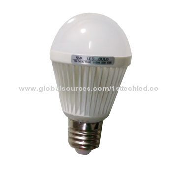 3W SMD LED Globe Bulb, Made of Aluminum + PCNew