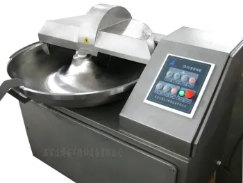 125L meat bowl cutter with 6 cutting knife assembly