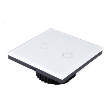 Waterproof Remote Control Touch Switch Panel 2 Gang 1 Way 433MHz EU/UK Standard