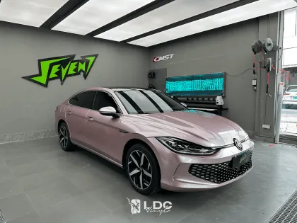 Glossy Metallic Ice Pink Car Wrap