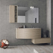 Solid Cabinet Bathroom Vanities Wall Hanging