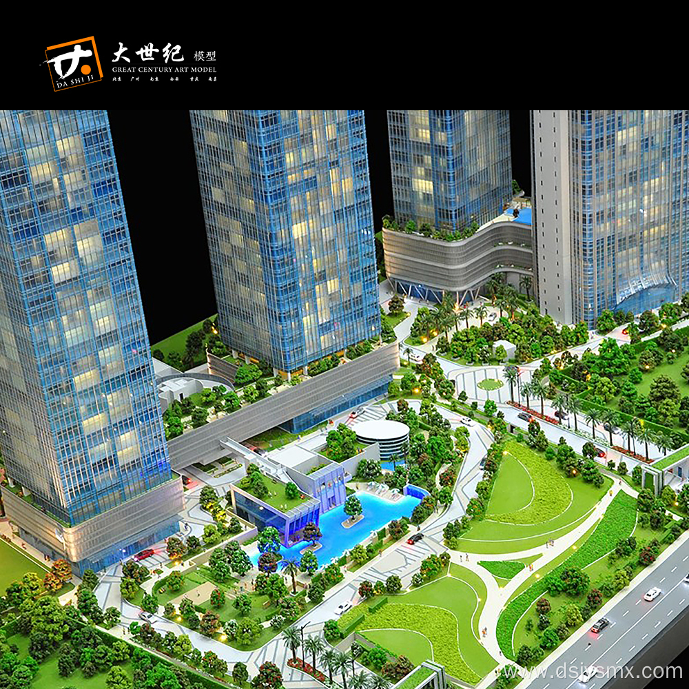 3D Real estate design model urban planning models