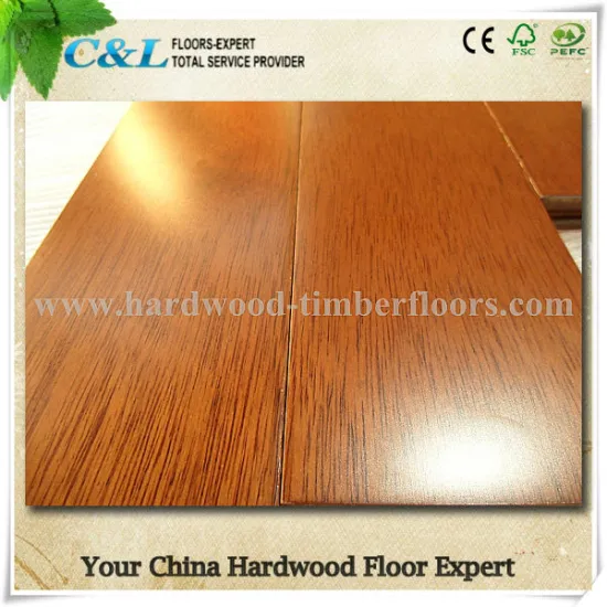 C&L durable real natural Merbau solid wood flooring